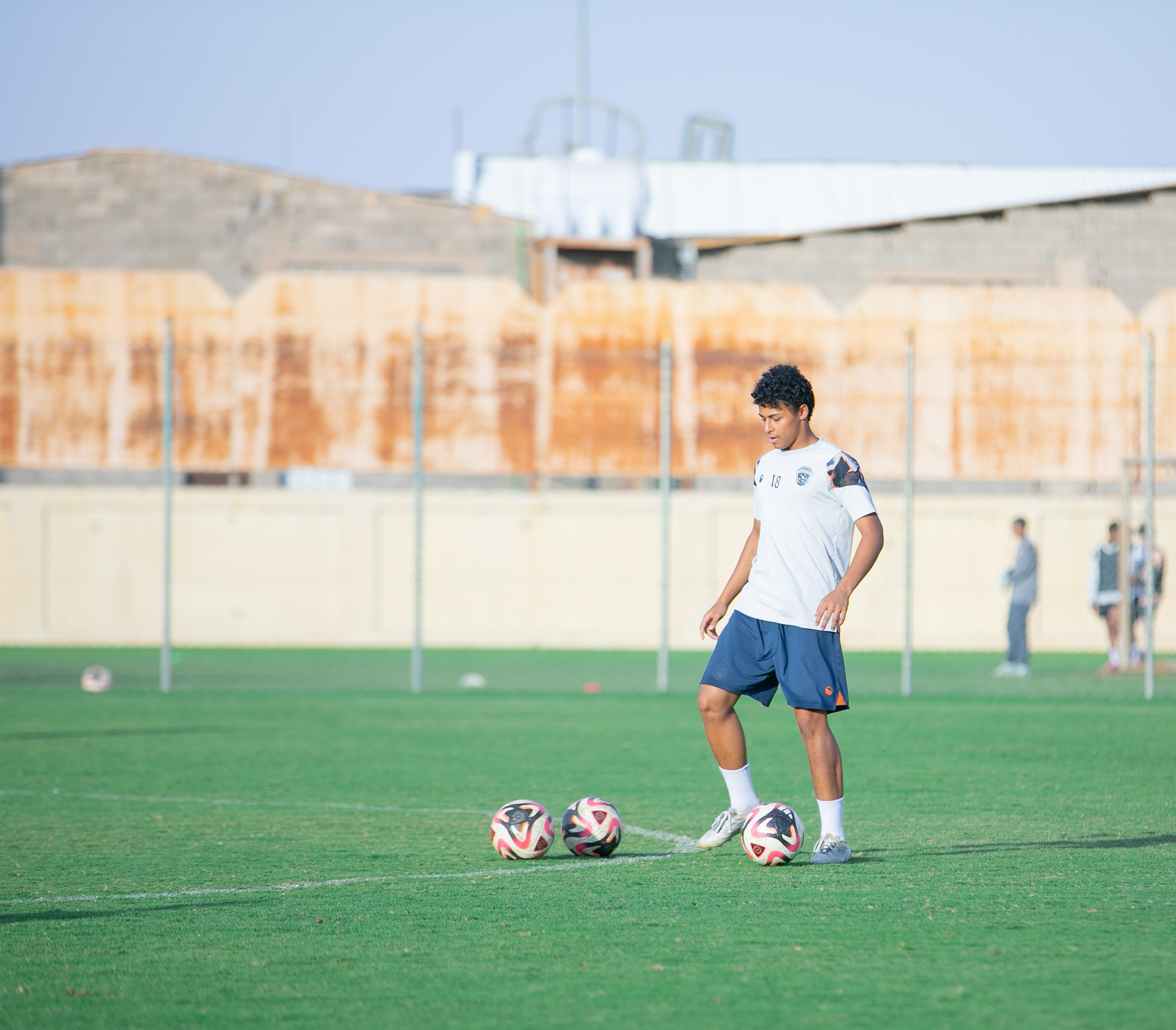الفيحاء تحت 15 سنة يجري تمرينه الرئيس لمواجهة نظيره نادي الطائي