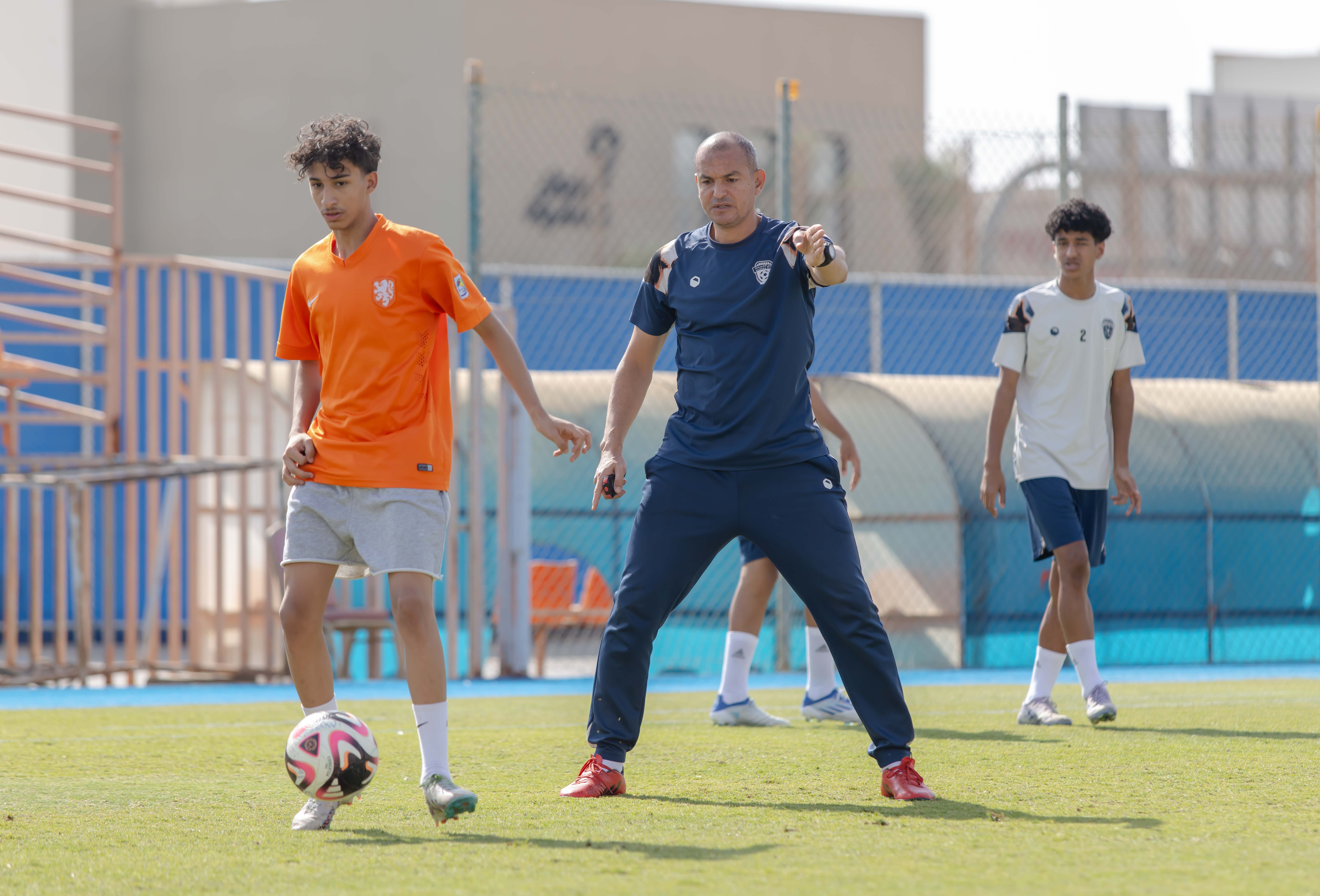 الفيحاء تحت 17 سنة يجري تمرينه الرئيس لمواجهة نظيره نادي الامجاد