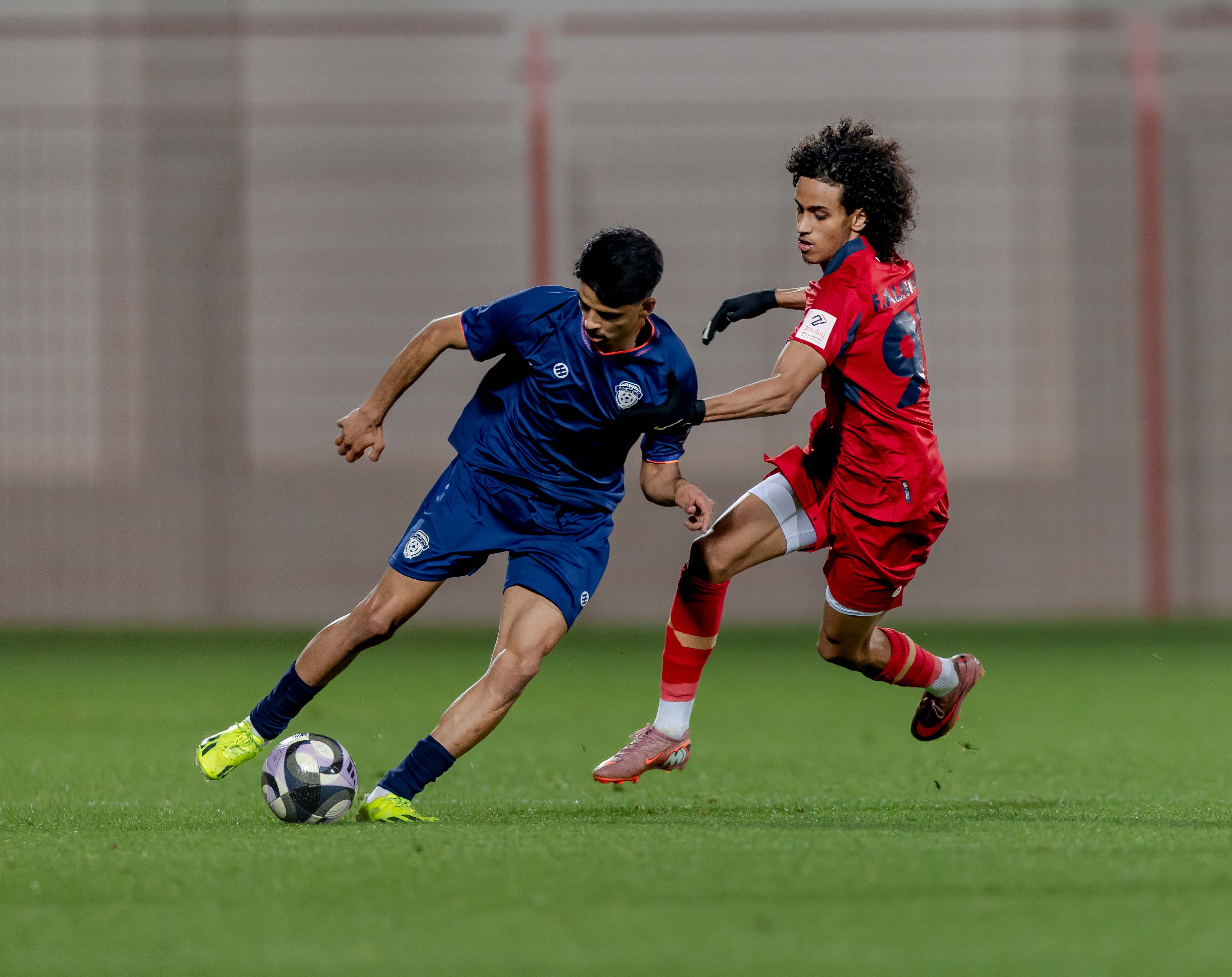 الفيحاء تحت 21 عامًا يتعادل مع نظيره ضمك ضمن الجولة الثالثة عشر من دوري جوي للنخبة U21 .