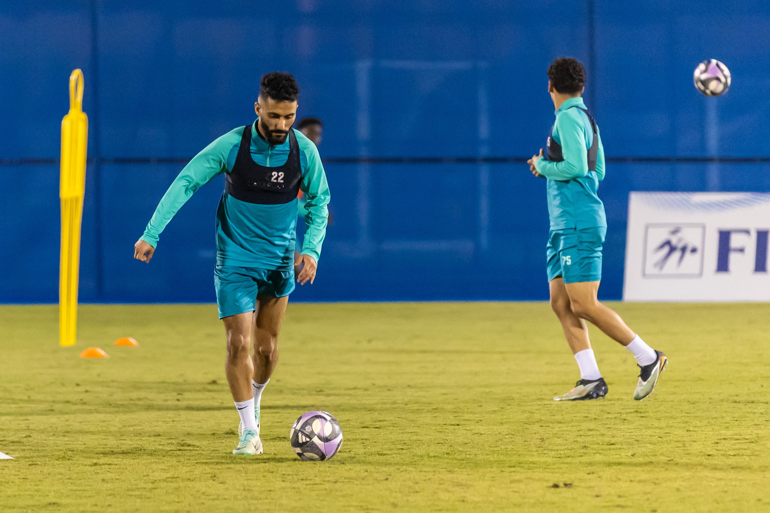 الفيحاء يواصل تدريباته اليومية بحصة مسائية في المجمعة