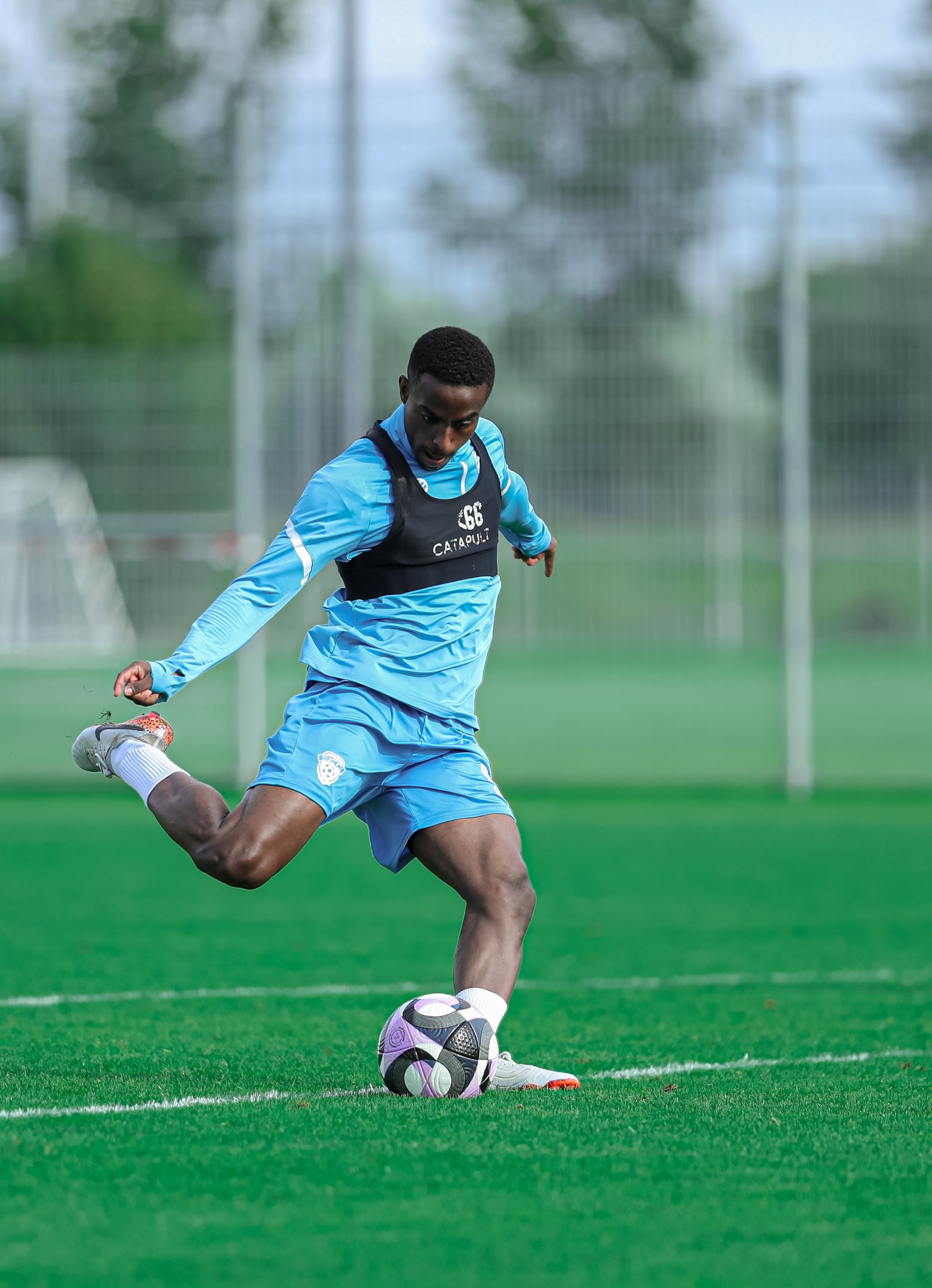 في خامس أيام معسكر الفهود في هولندا، الفريق يجري تمرينه الرئيس استعدادًا لمواجهة أم صلال القطري