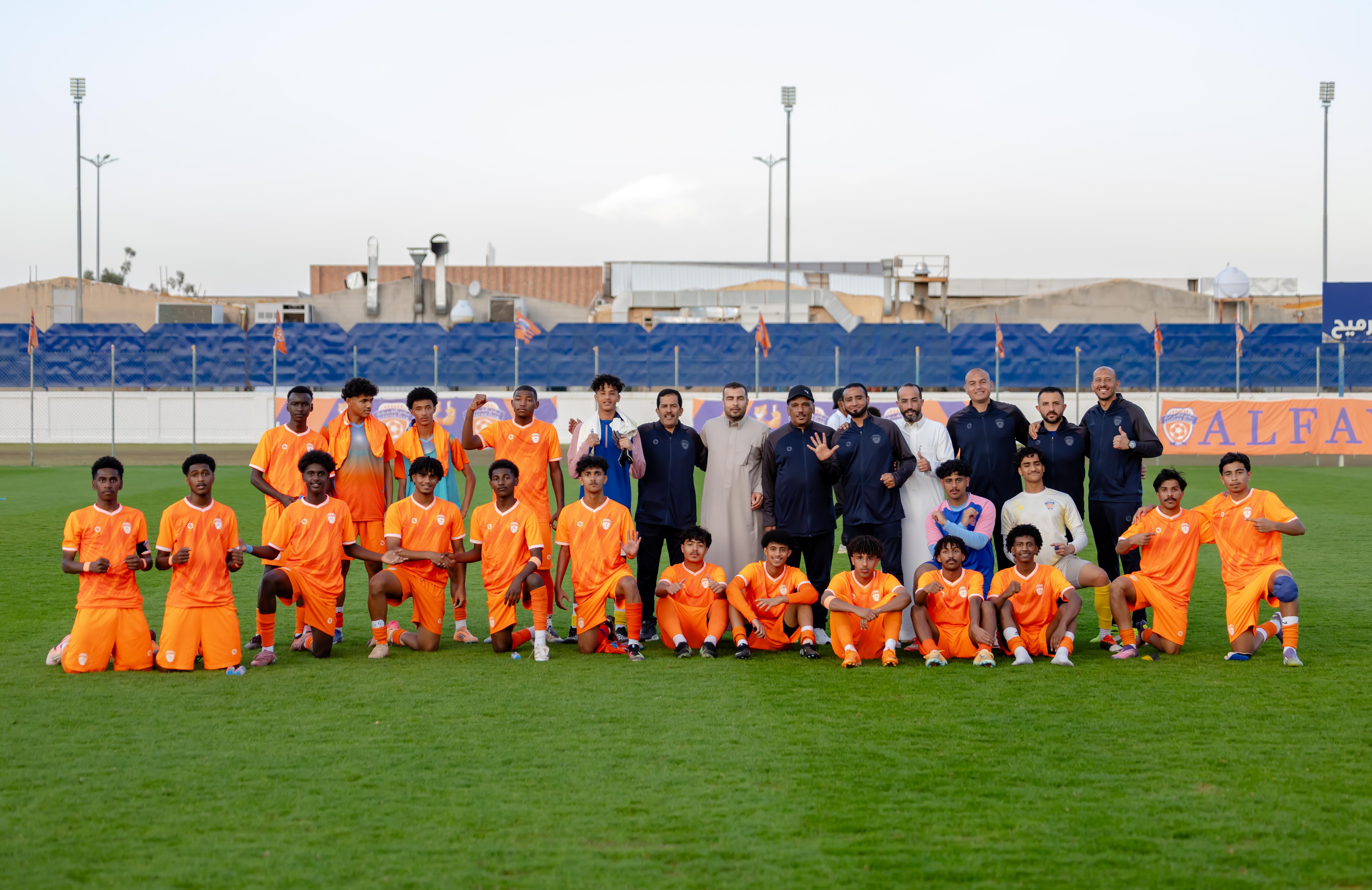 الفيحاء تحت 17 سنة يكسب لقاء نظيرة نادي الامجاد