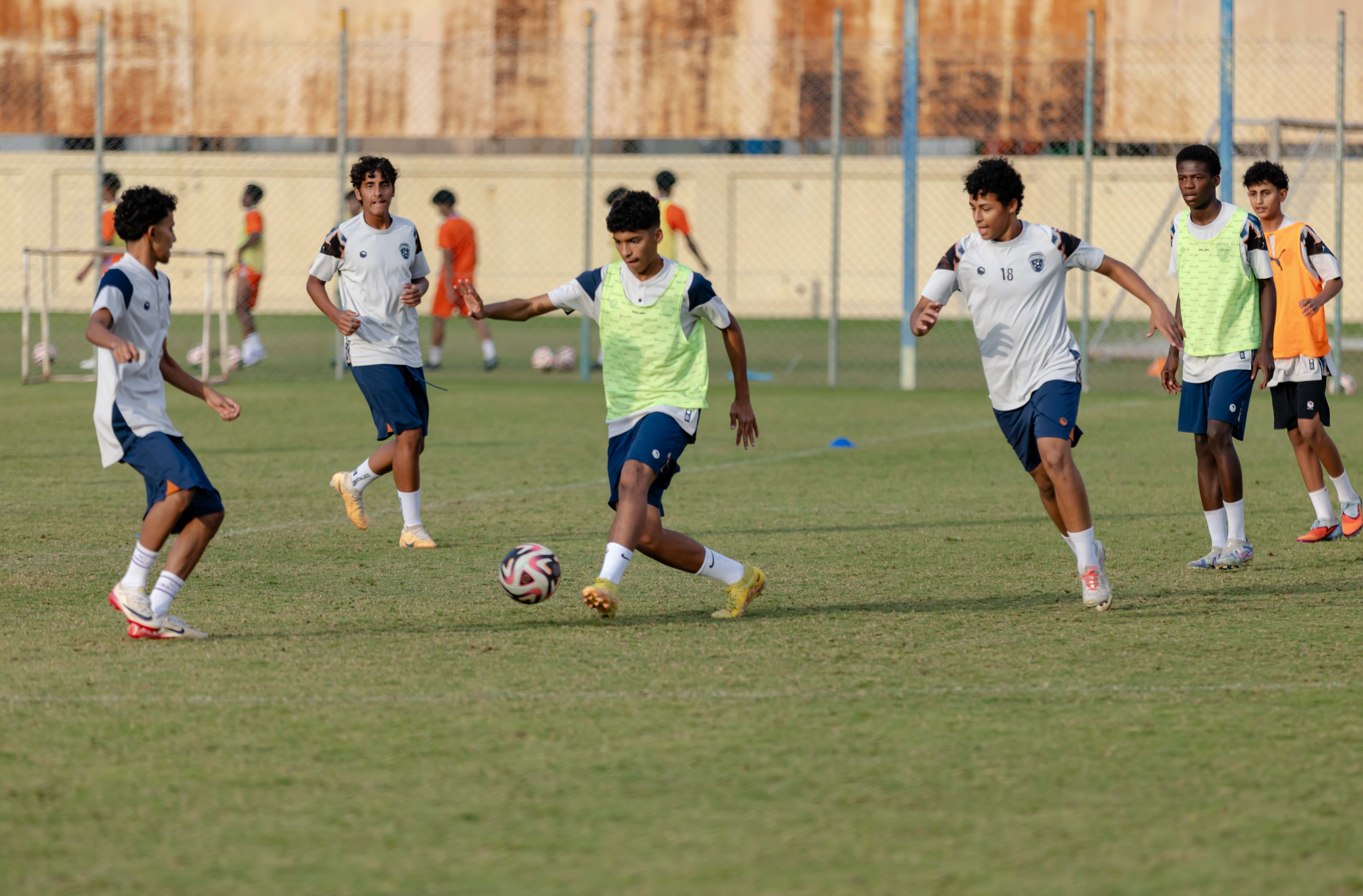 الفيحاء تحت 15 سنة يجري تمرينه الرئيس لمواجهة نظيره نادي الهلال