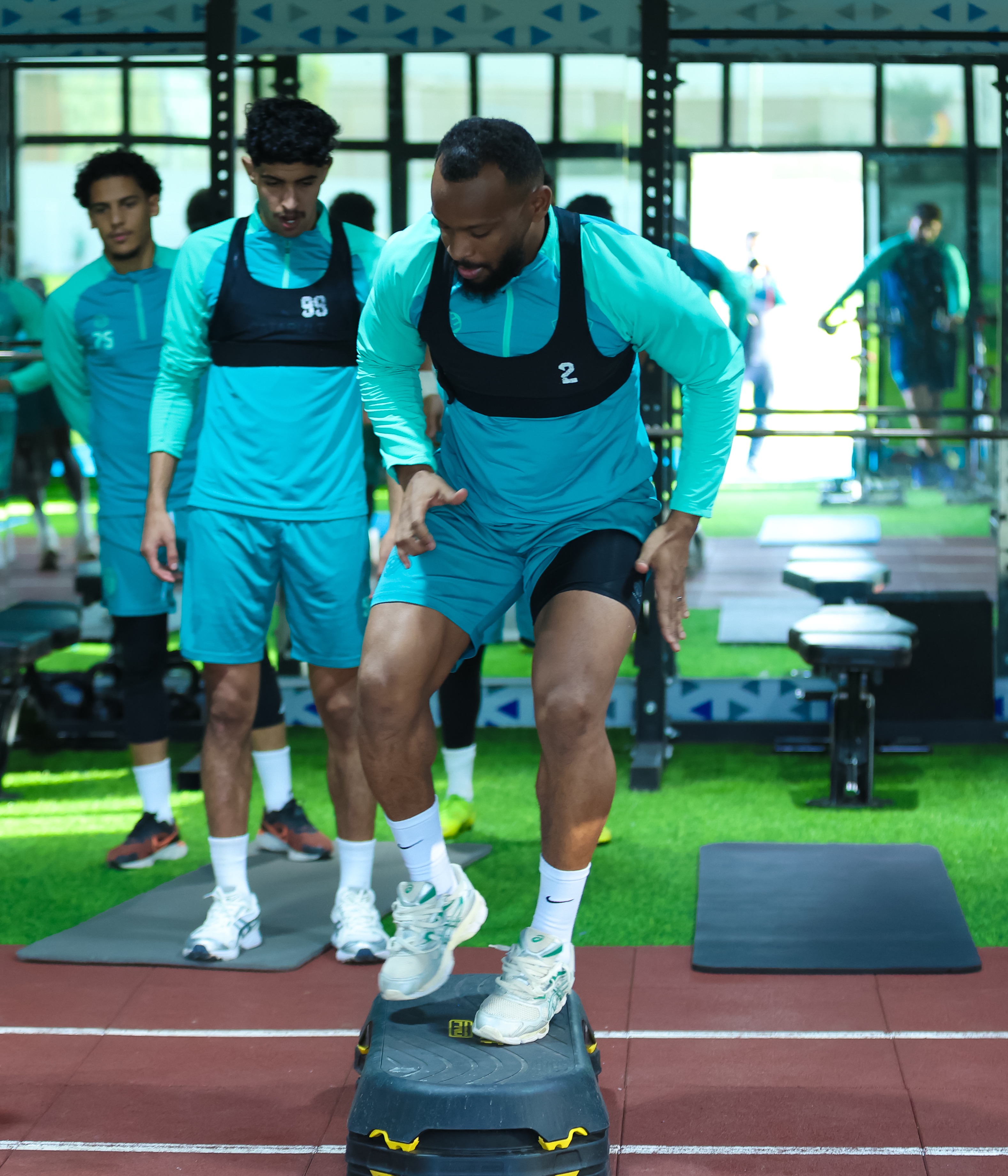 الفيحاء يجري مرانه الرئيس استعداداً لمواجهة الحزم