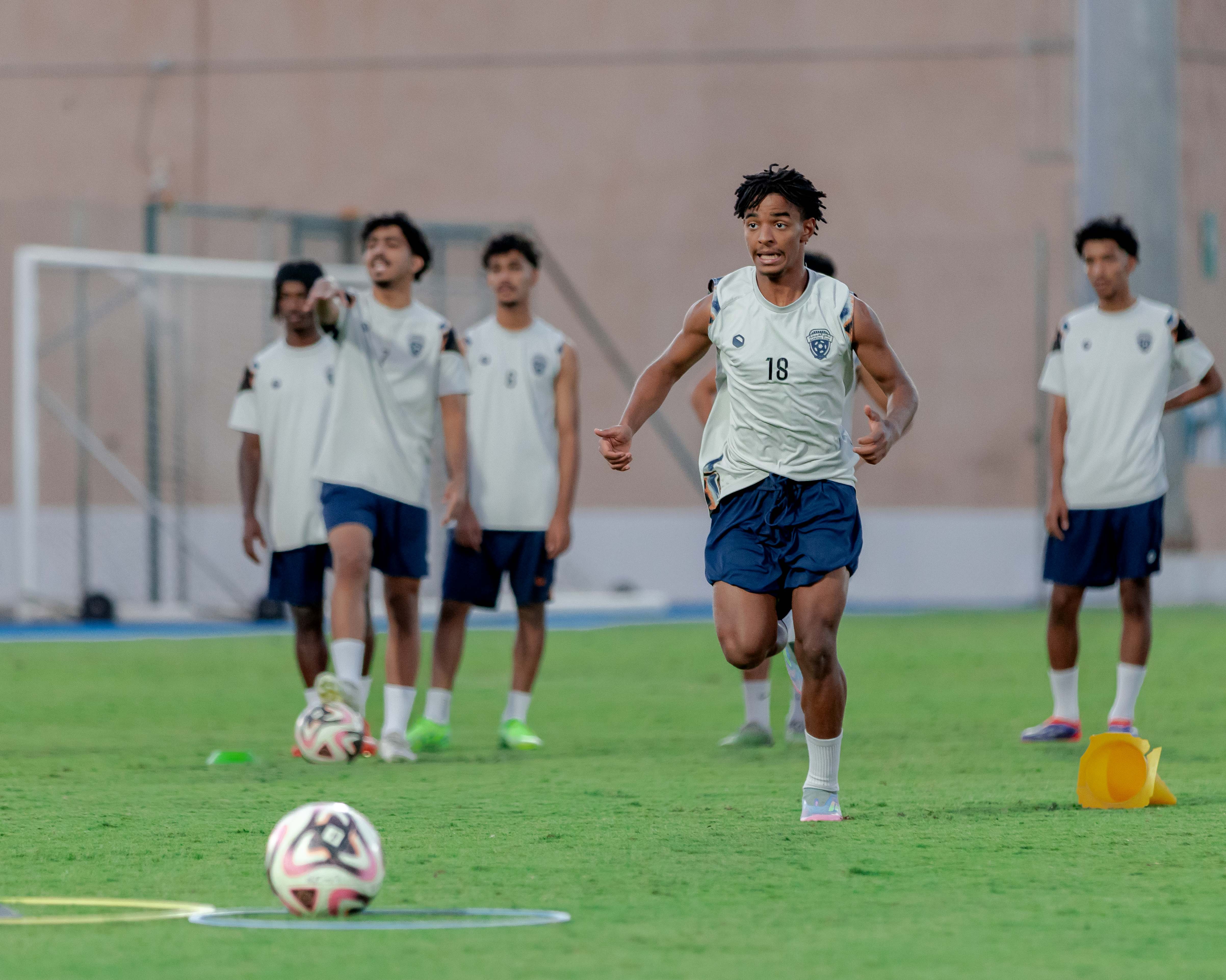 الفيحاء تحت 18 سنة يجري تمرينه الرئيس لمواجهة نظيره نادي الاتحاد