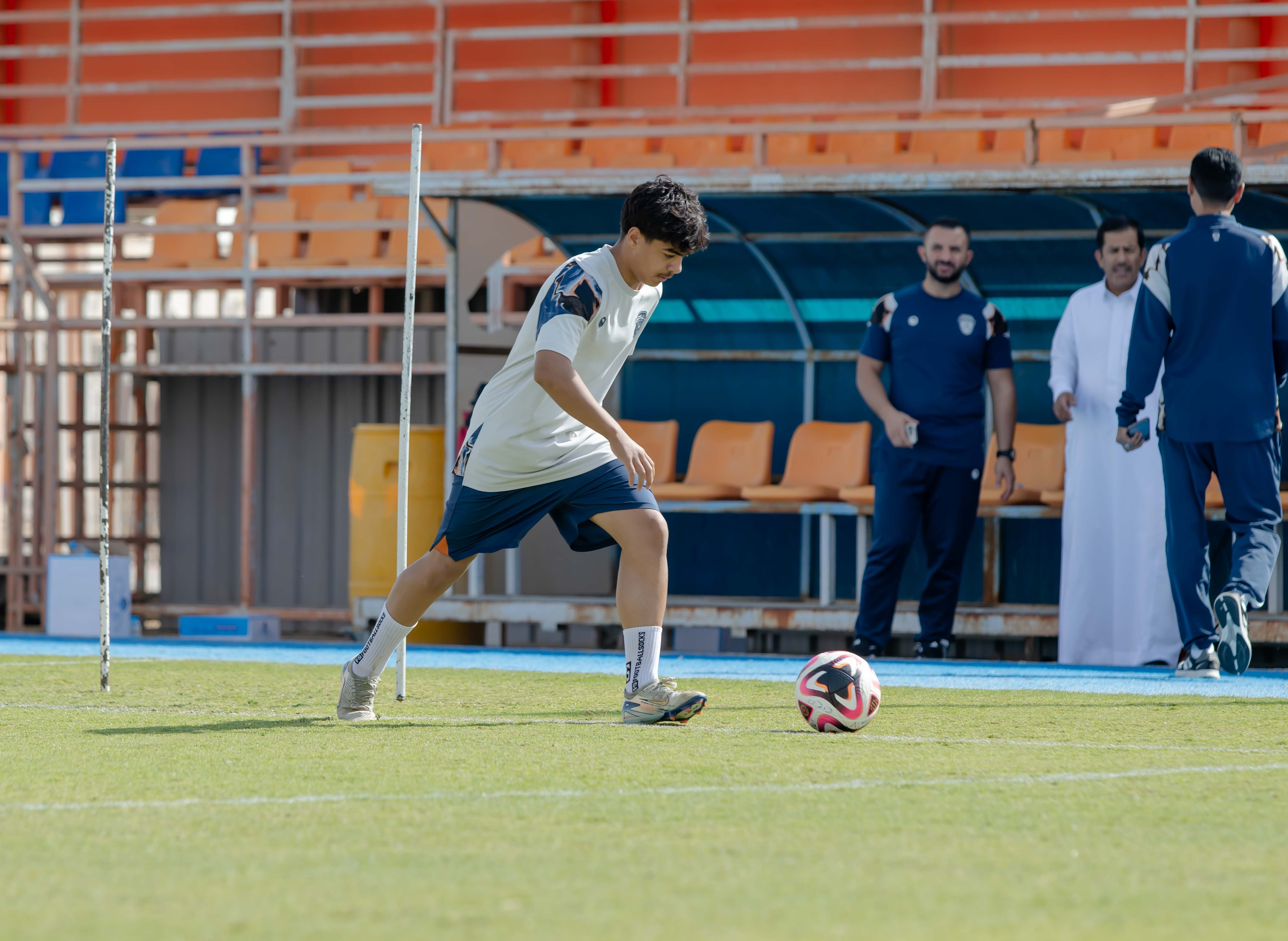 الفيحاء تحت 17 سنة يجري تمرينه الرئيس لمواجهة نظيره نادي الامجاد