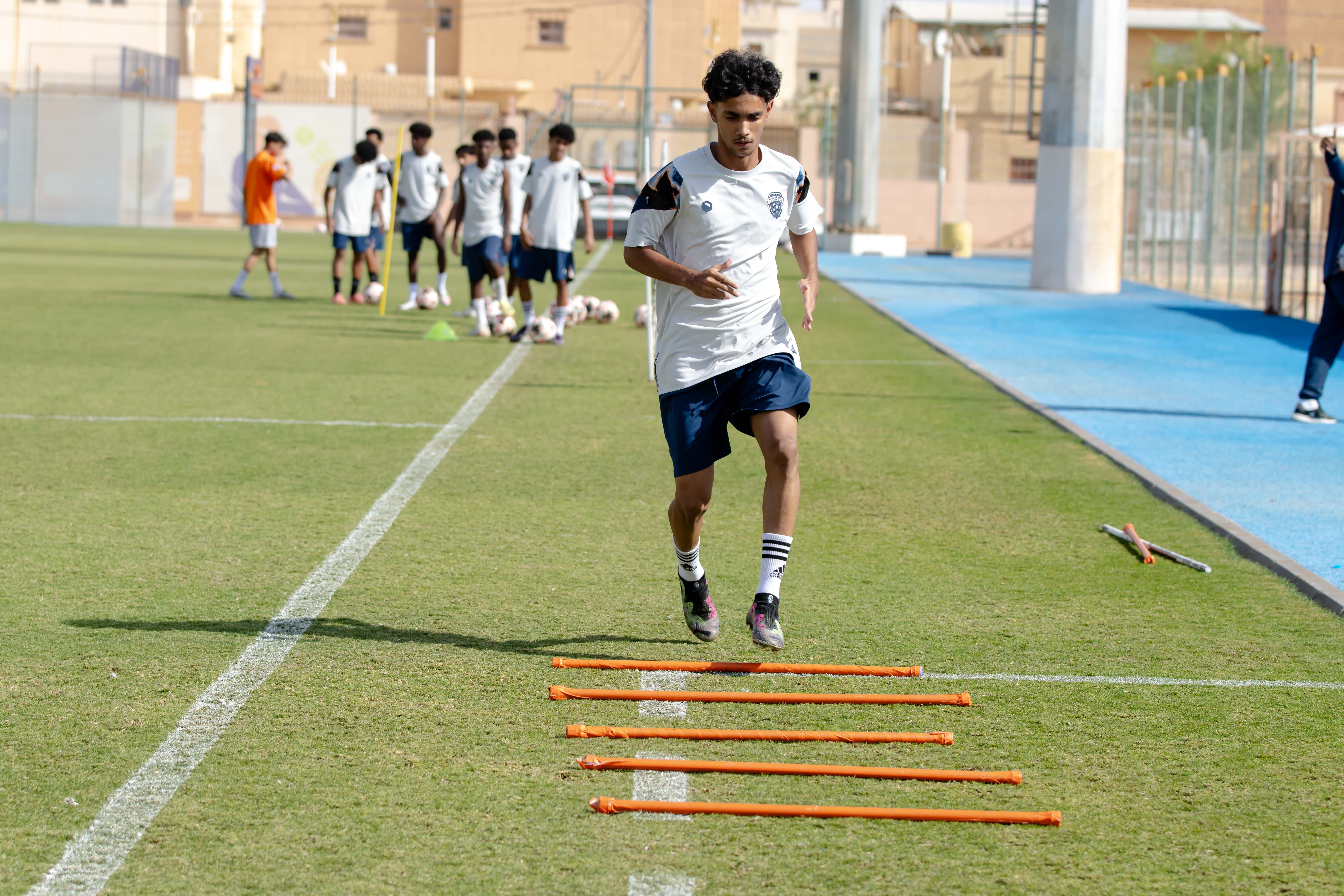 الفيحاء تحت 17 سنة يجري تمرينه الرئيس لمواجهة نظيره نادي الامجاد