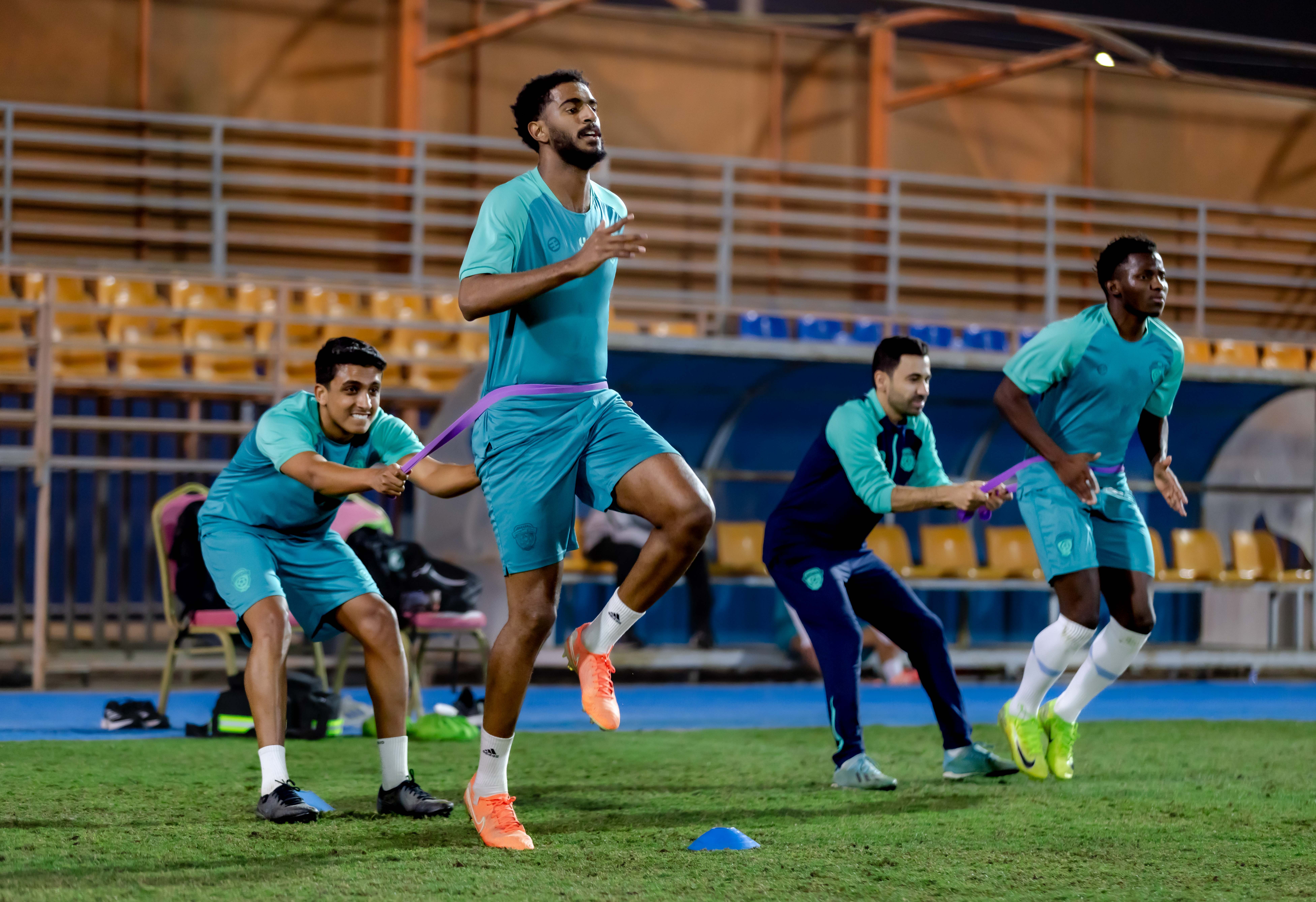 الفيحاء تحت 21 عامًا يُجري تمرينه الرئيس استعدادًا لملاقاة الجبلين .