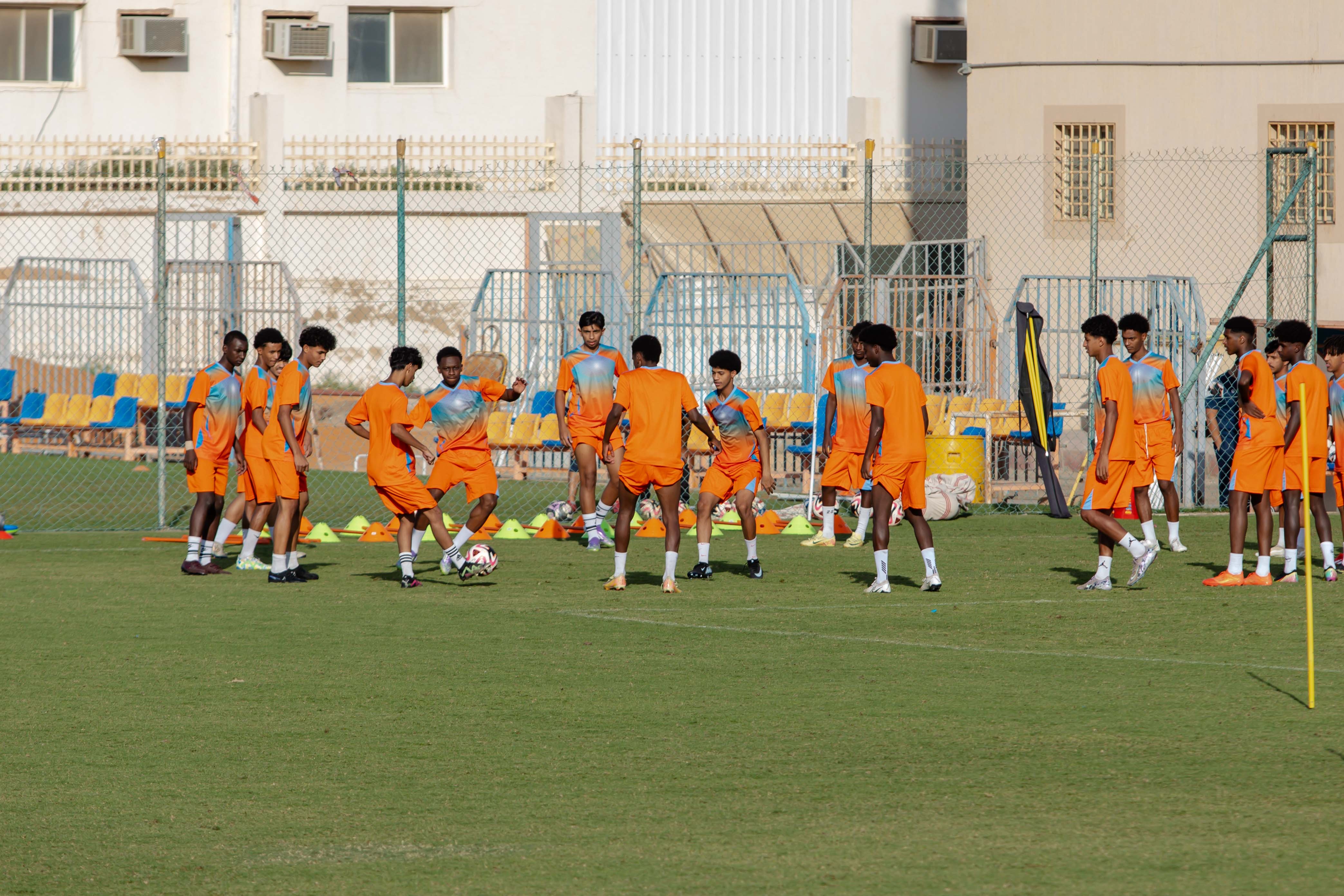 الفيحاء تحت 17 سنة يجري تمرينه الرئيس لمواجهة نظيره نادي الانصار