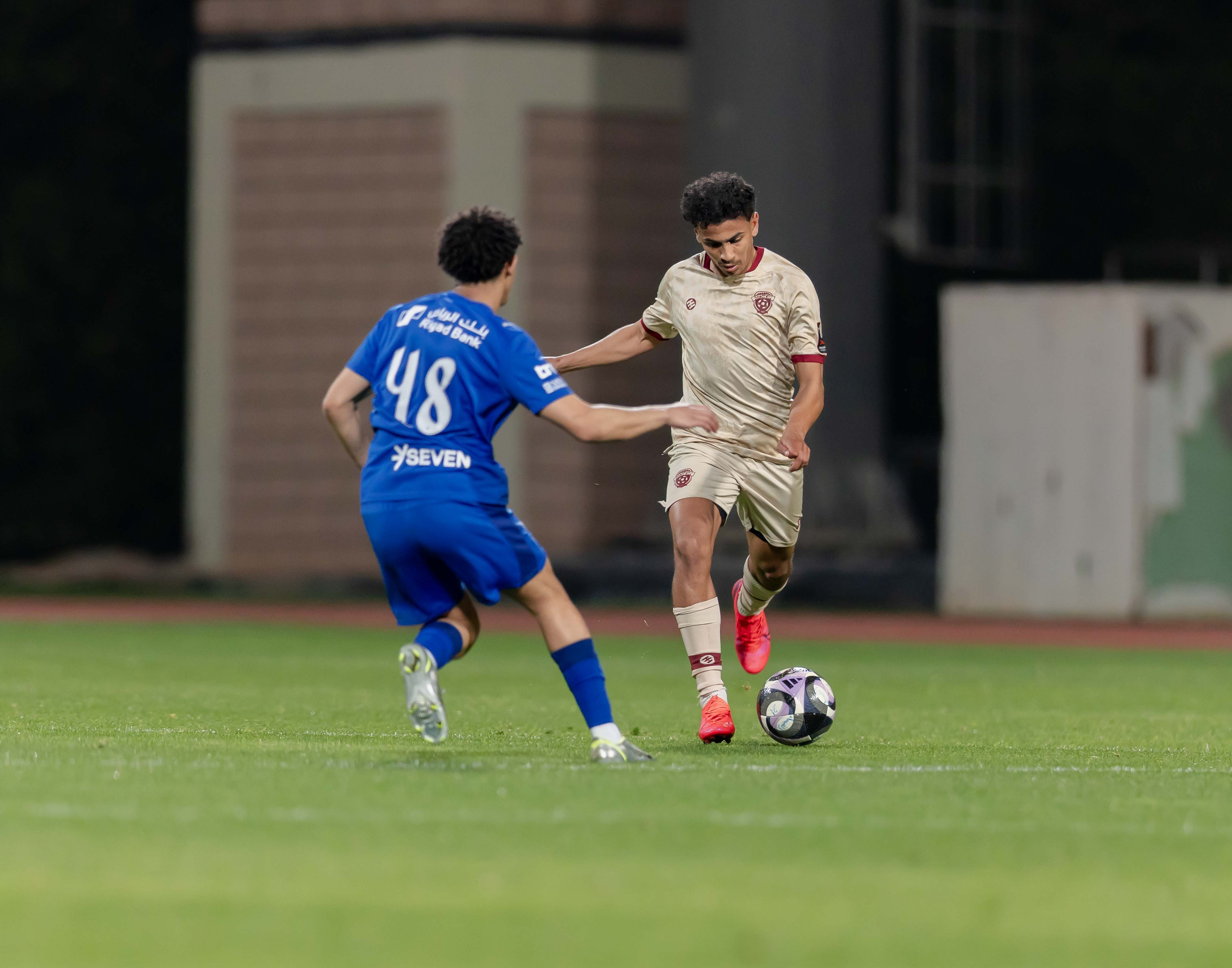 الفيحاء تحت 21 عامًا يخسر لقاء نظيره الهلال ضمن الجولة الثالثة عشر من دوري جوي للنخبة U21 .