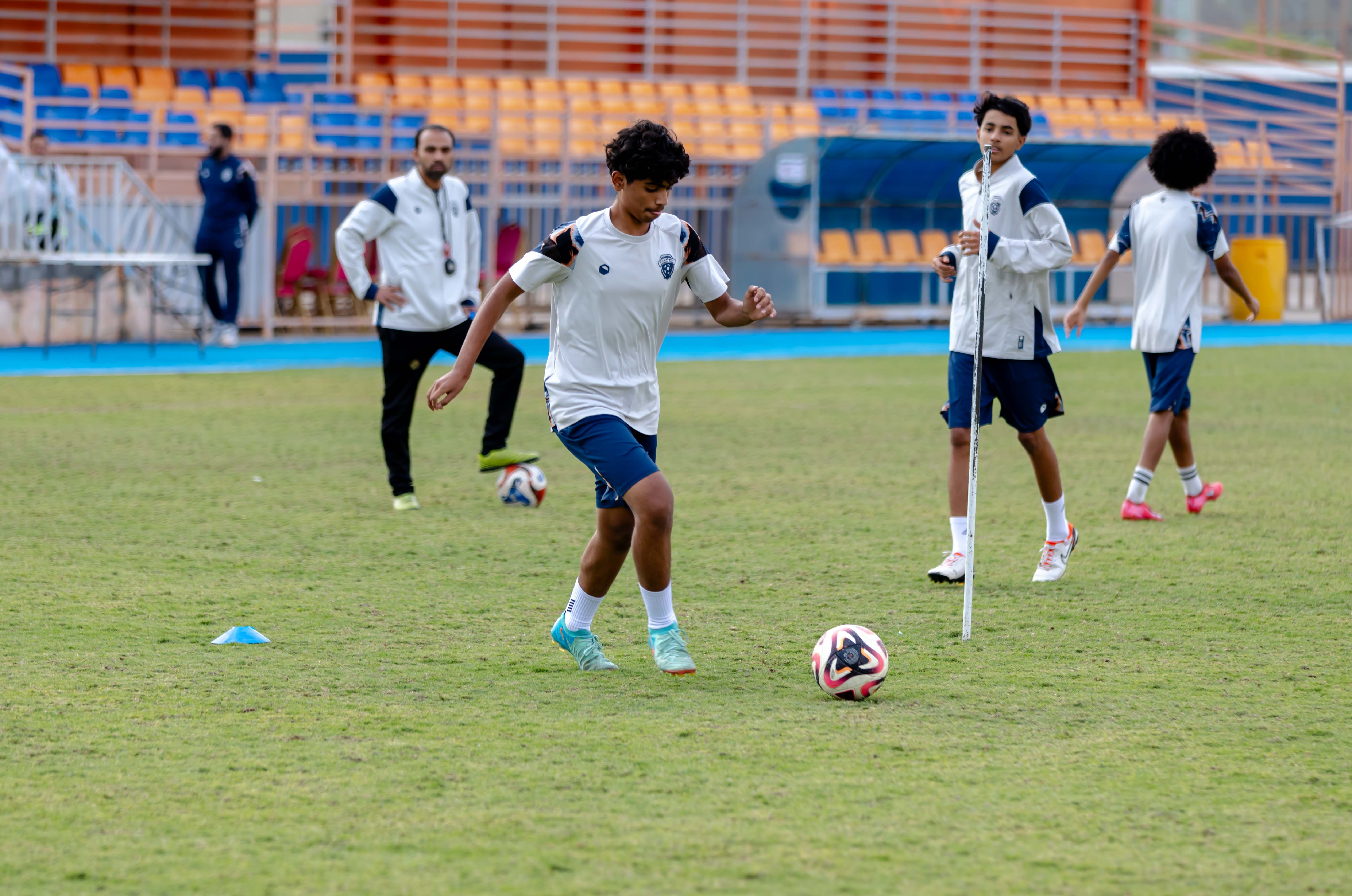 الفيحاء تحت 15 سنة يجري تمرينه الرئيس لمواجهة نظيره نادي الهلال