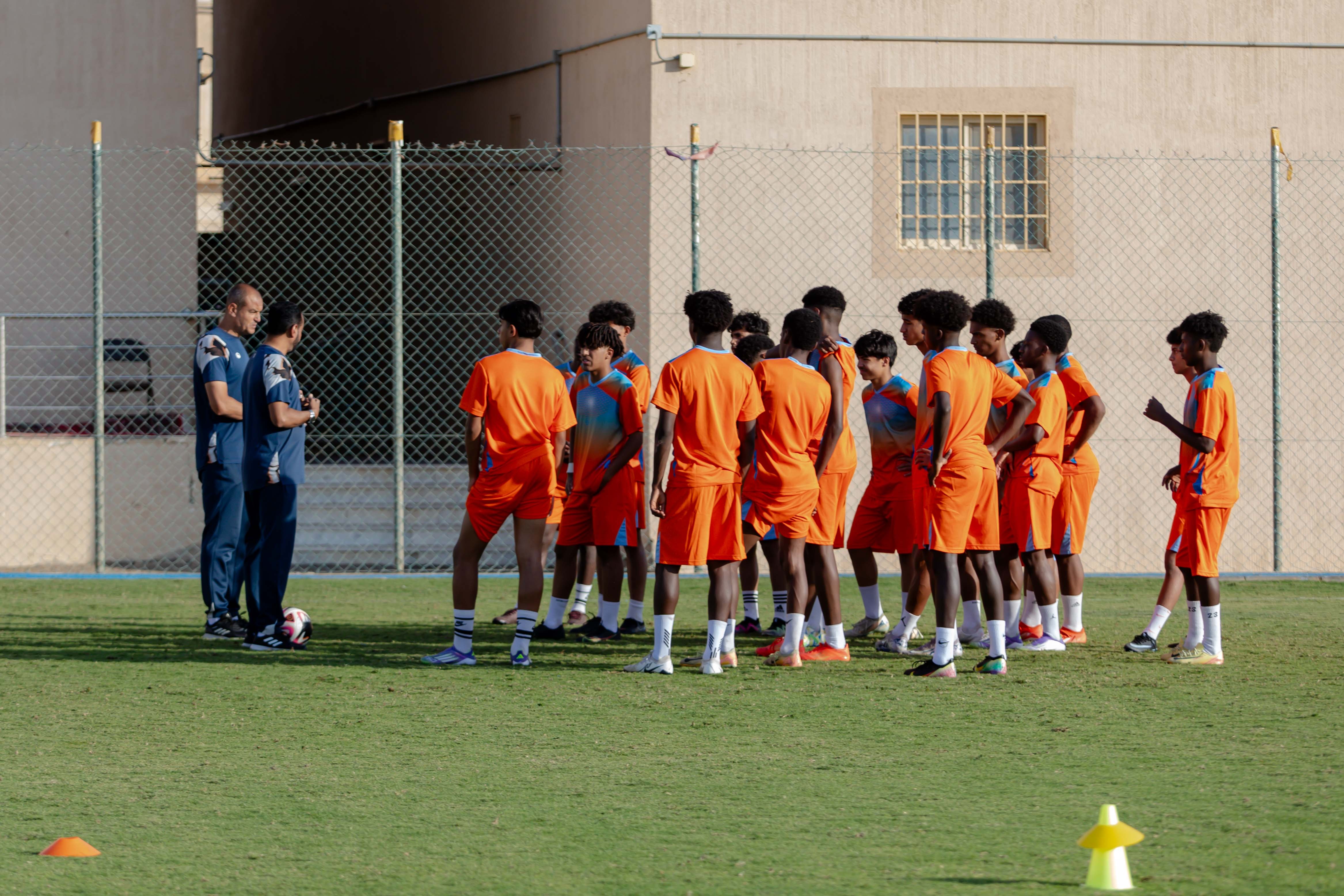 الفيحاء تحت 17 سنة يجري تمرينه الرئيس لمواجهة نظيره نادي الانصار
