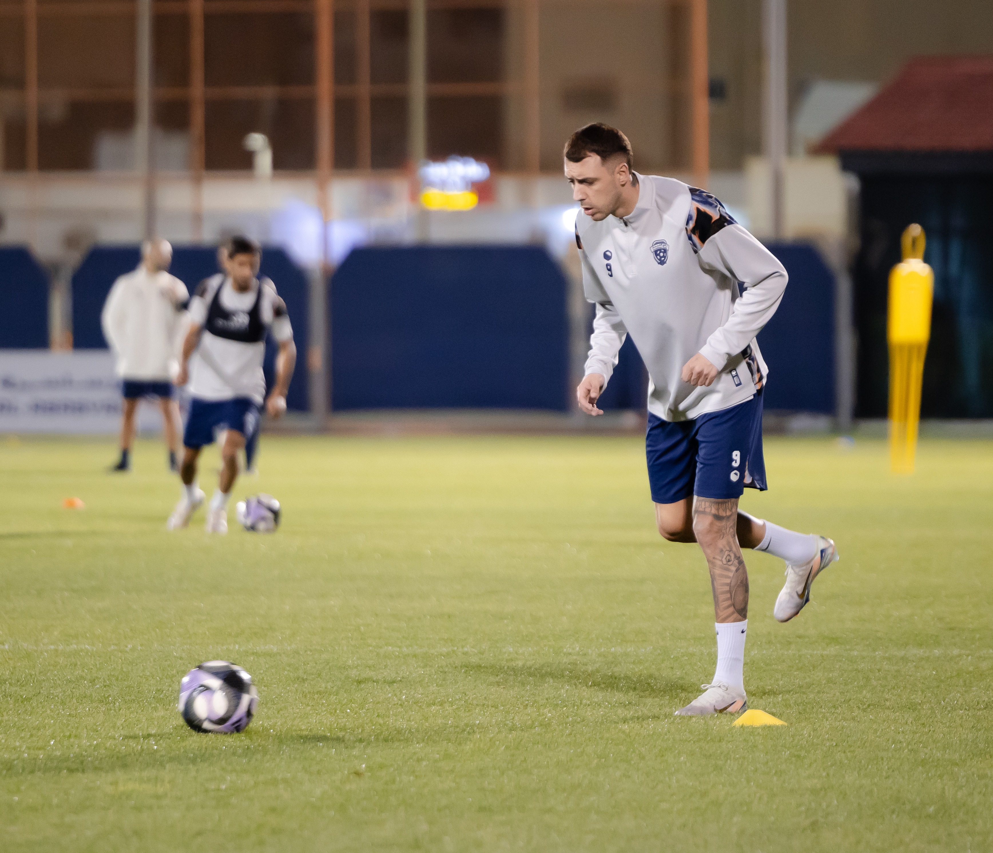 الفيحاء يجري مرانه الرئيس استعداداً لمواجهة الإتفاق