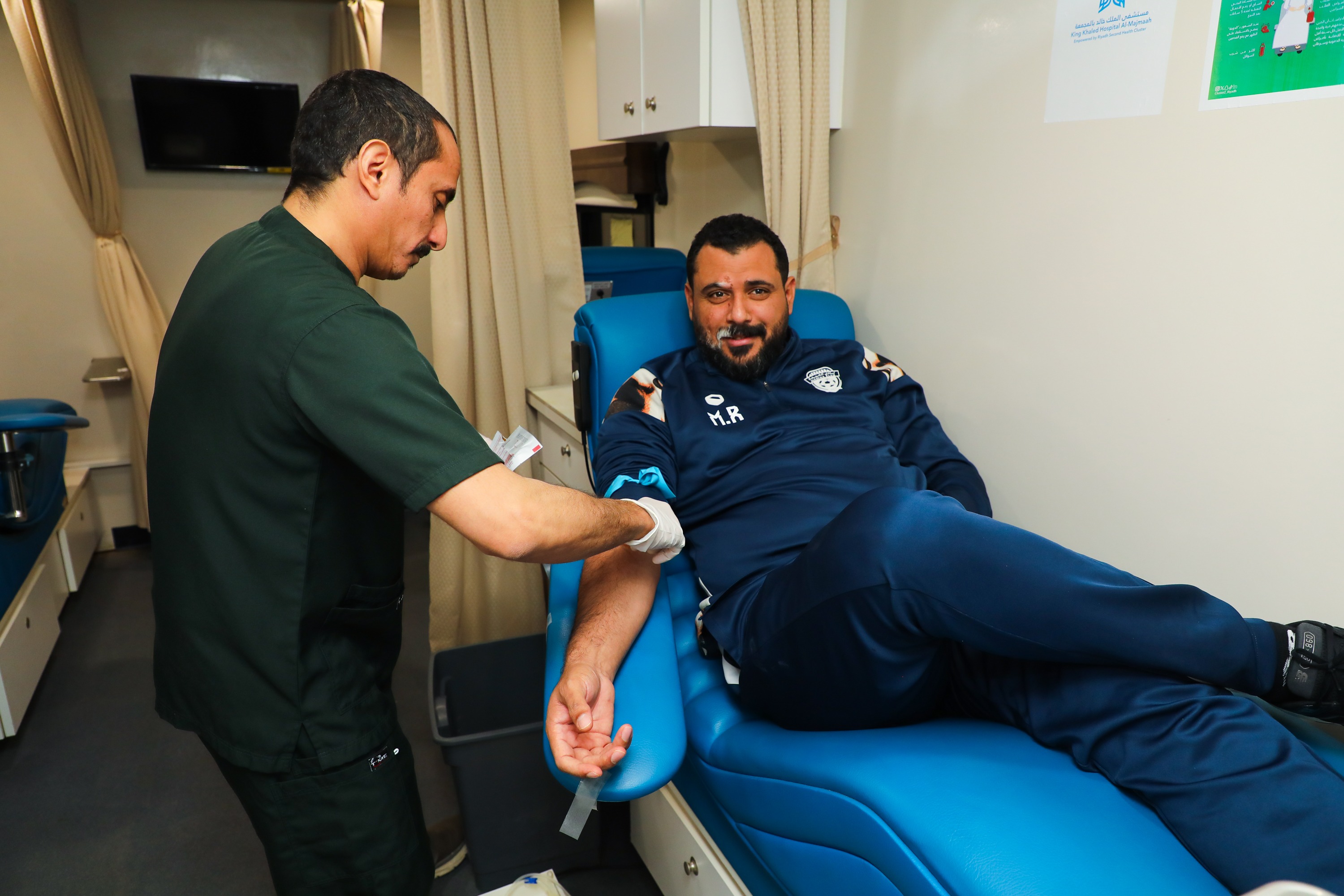 نادي الفيحاء ينظم حملة للتبرع بالدم بالتعاون مع رابطة دوري روشن ووزارة الصحة