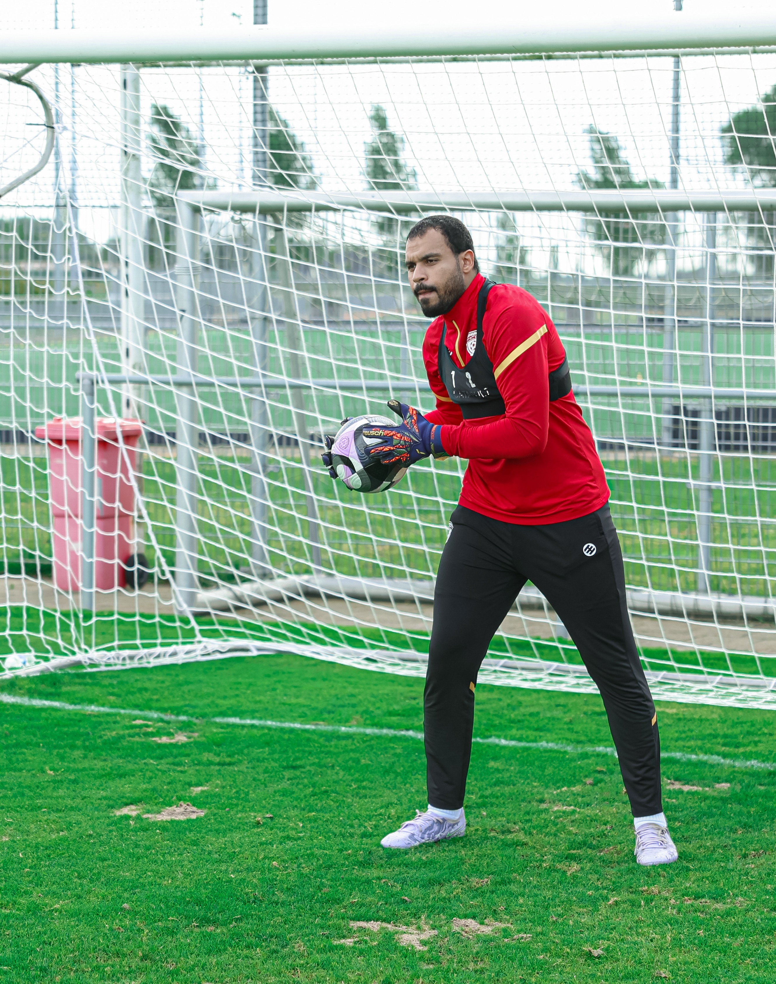 في خامس أيام معسكر الفهود في هولندا، الفريق يجري تمرينه الرئيس استعدادًا لمواجهة أم صلال القطري