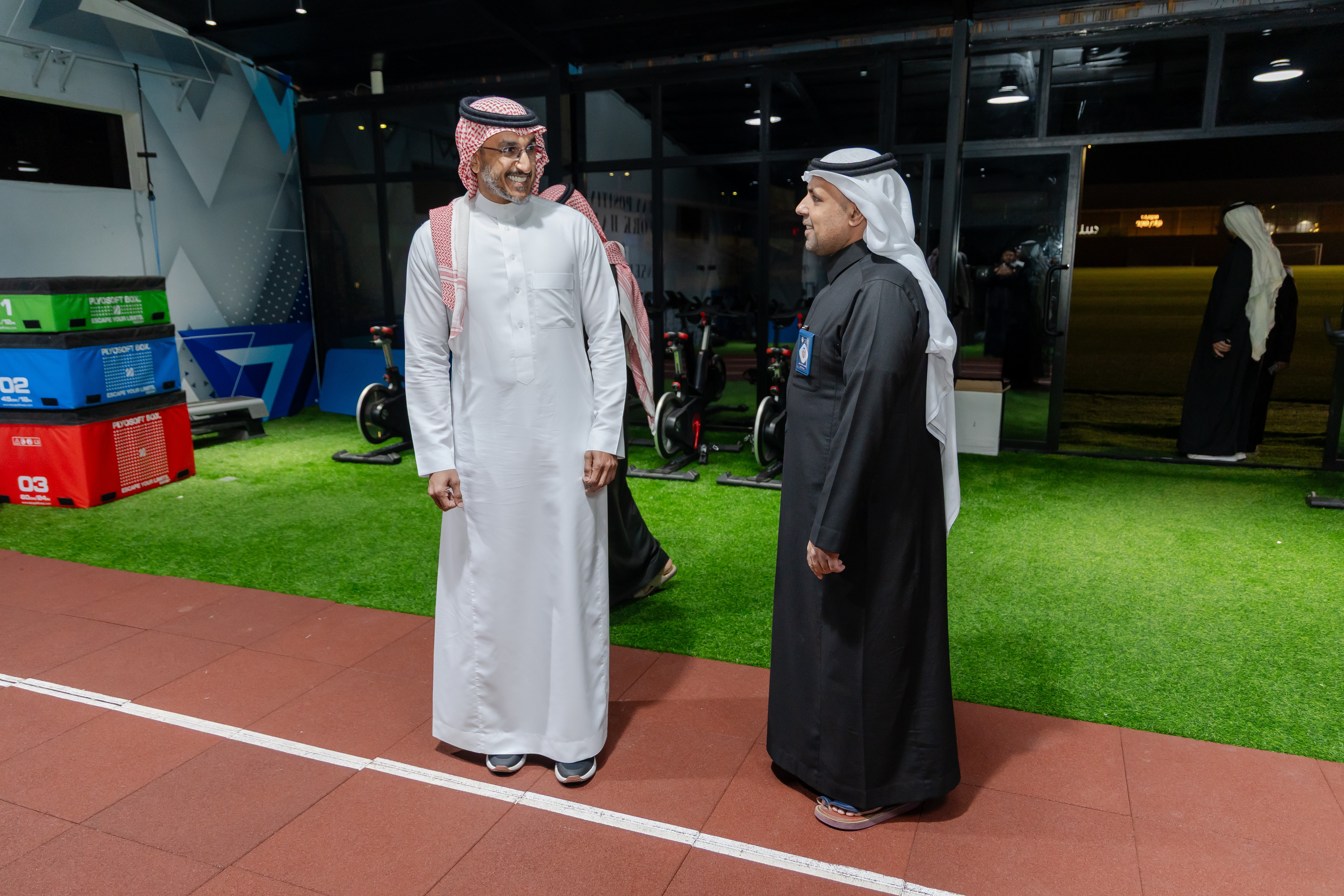 أمين عام الاتحاد السعودي لكرة القدم الأستاذ إبراهيم القاسم يزور نادي الفيحاء