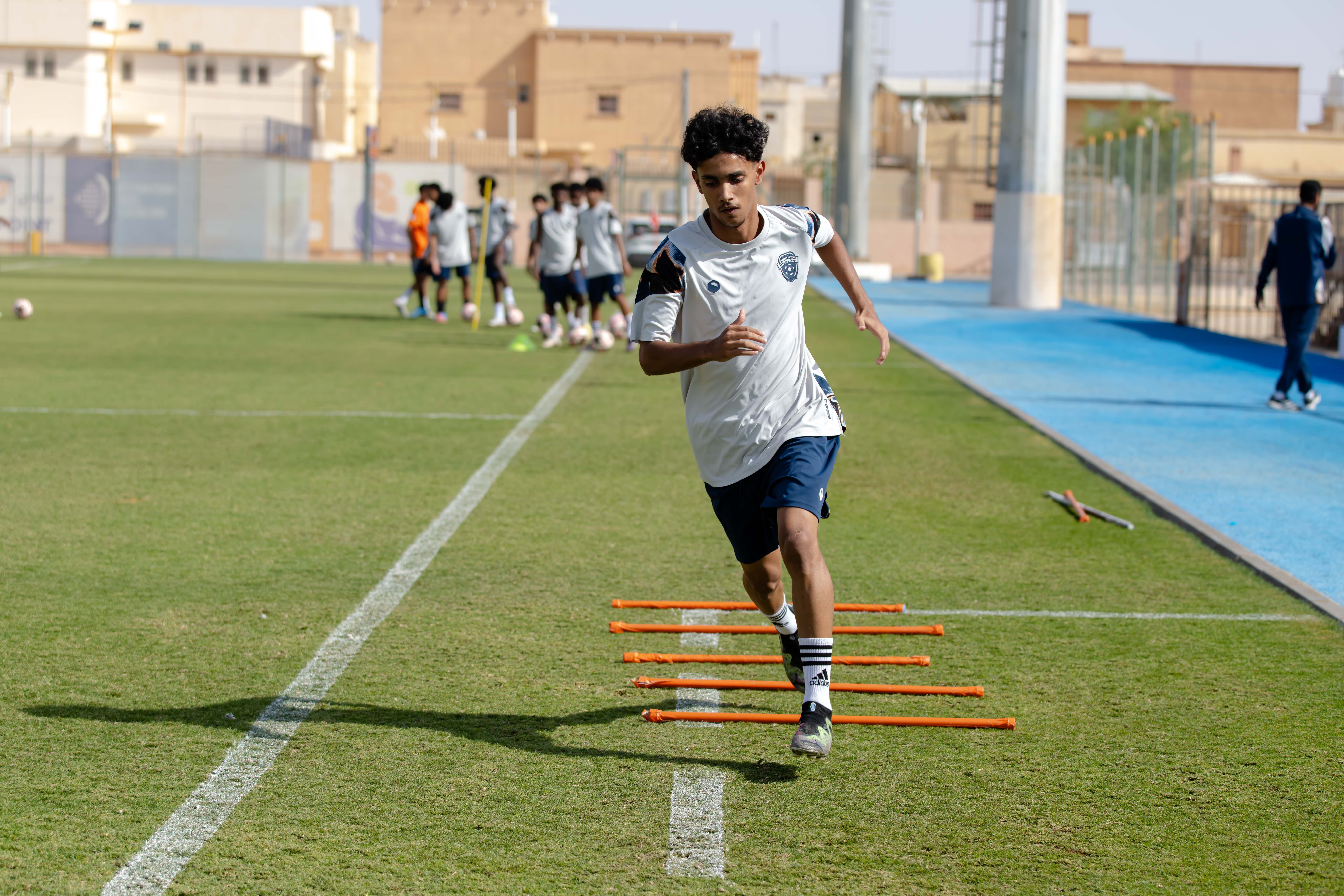 الفيحاء تحت 17 سنة يجري تمرينه الرئيس لمواجهة نظيره نادي الامجاد
