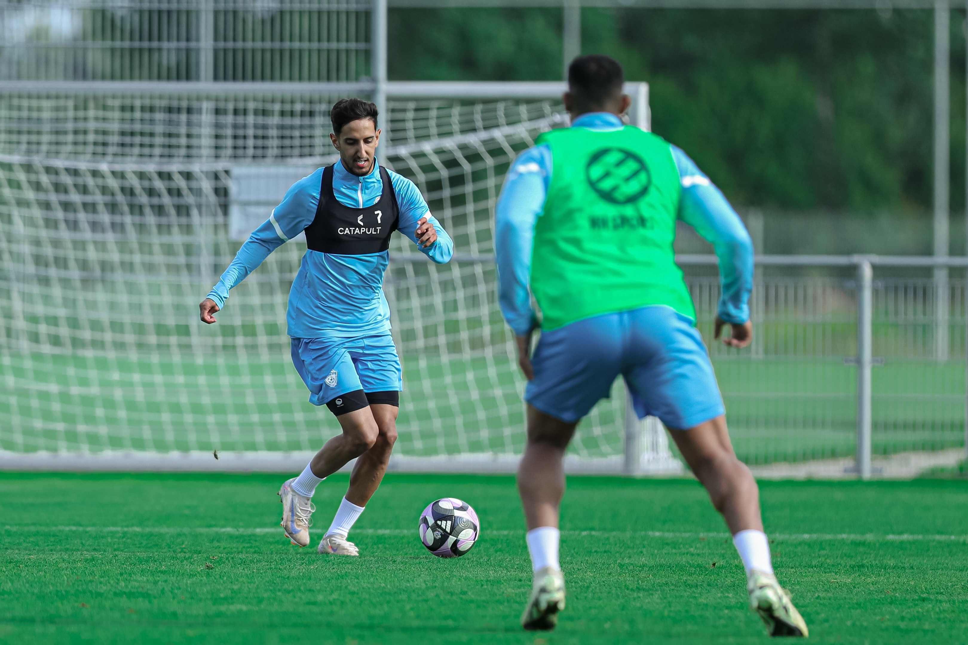 في خامس أيام معسكر الفهود في هولندا، الفريق يجري تمرينه الرئيس استعدادًا لمواجهة أم صلال القطري