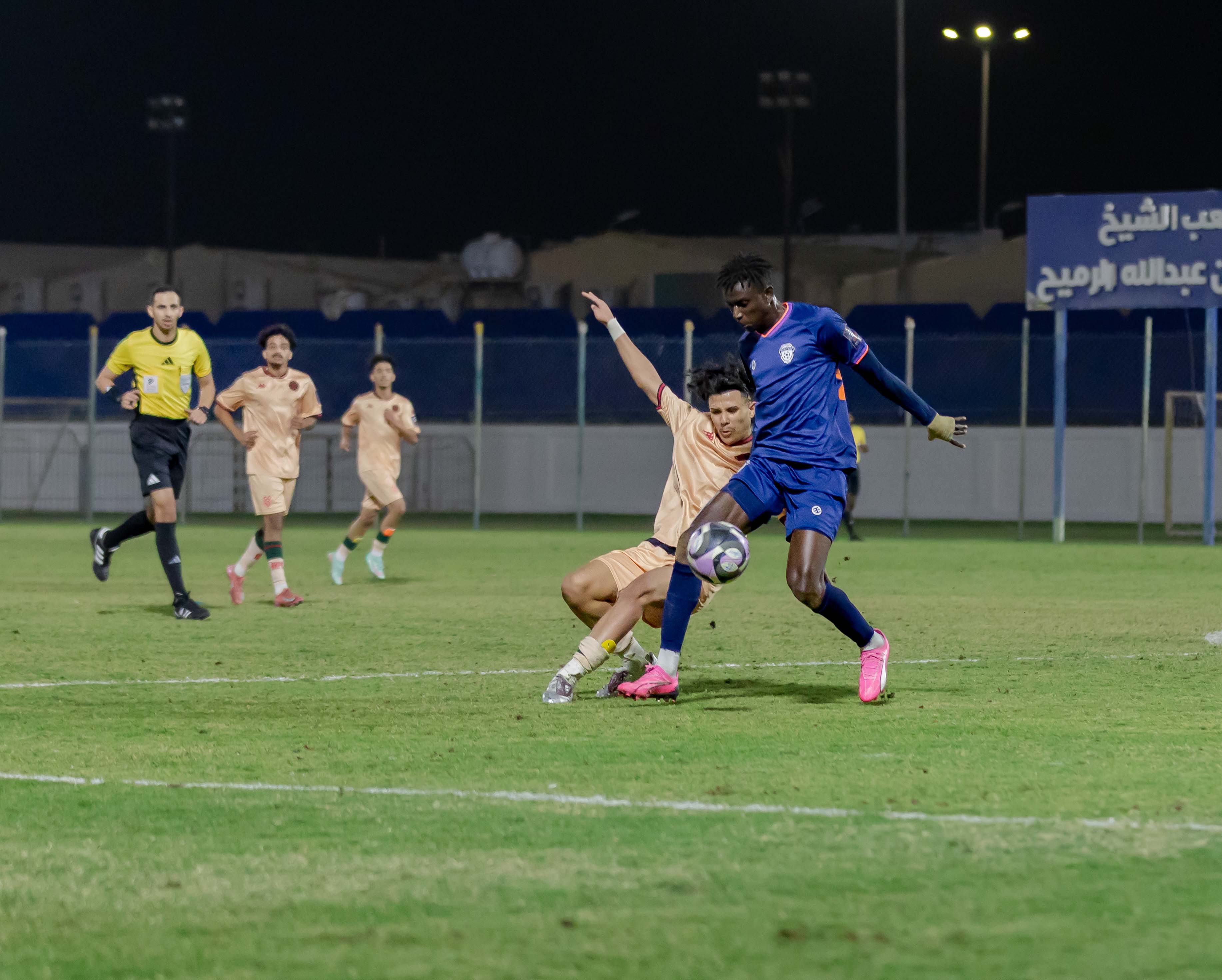 الفيحاء تحت 21 عامًا يتعادل مع نظيره الخلود ضمن الجولة التاسعة من دوري جوي للنخبة U21 .