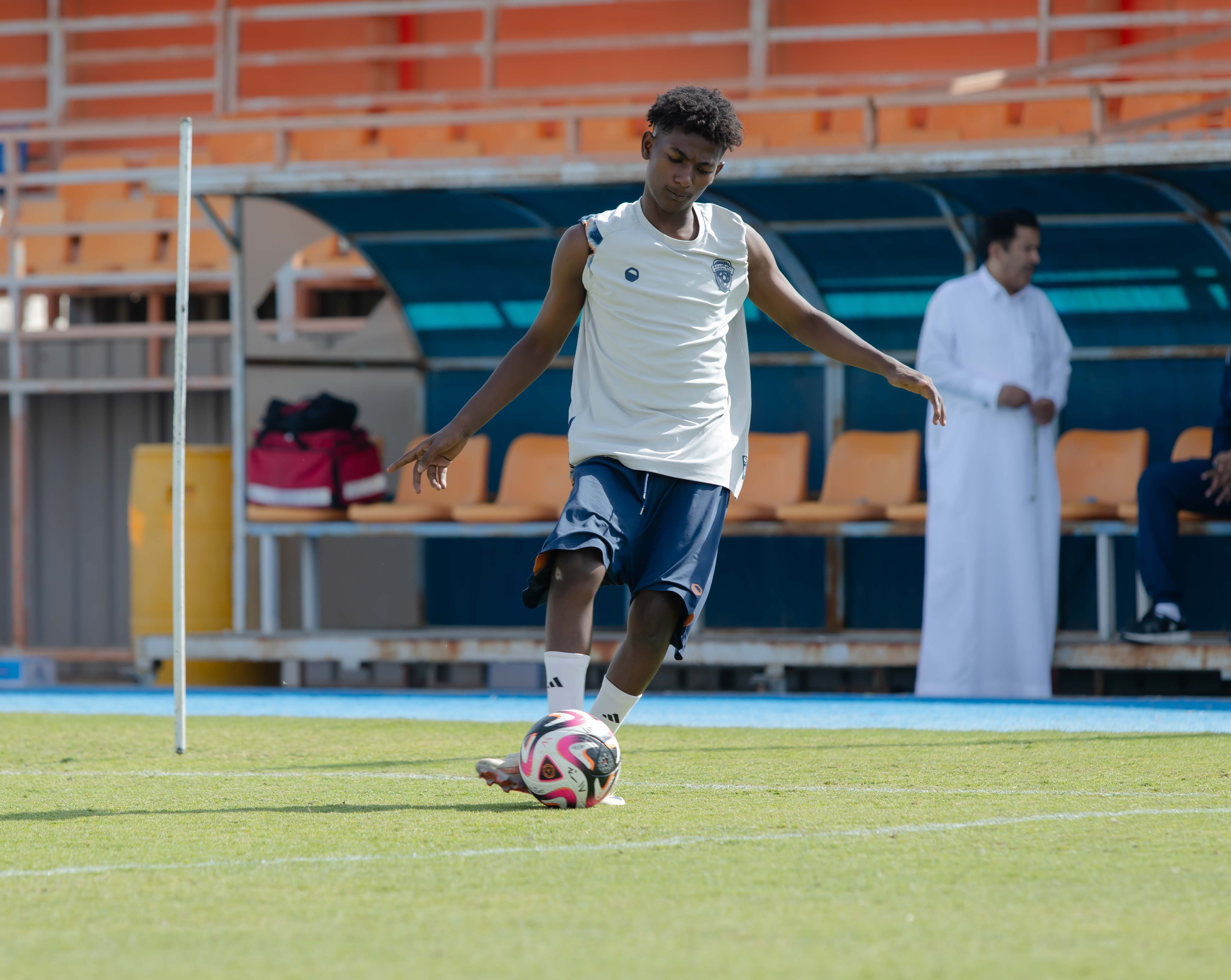 الفيحاء تحت 17 سنة يجري تمرينه الرئيس لمواجهة نظيره نادي الامجاد