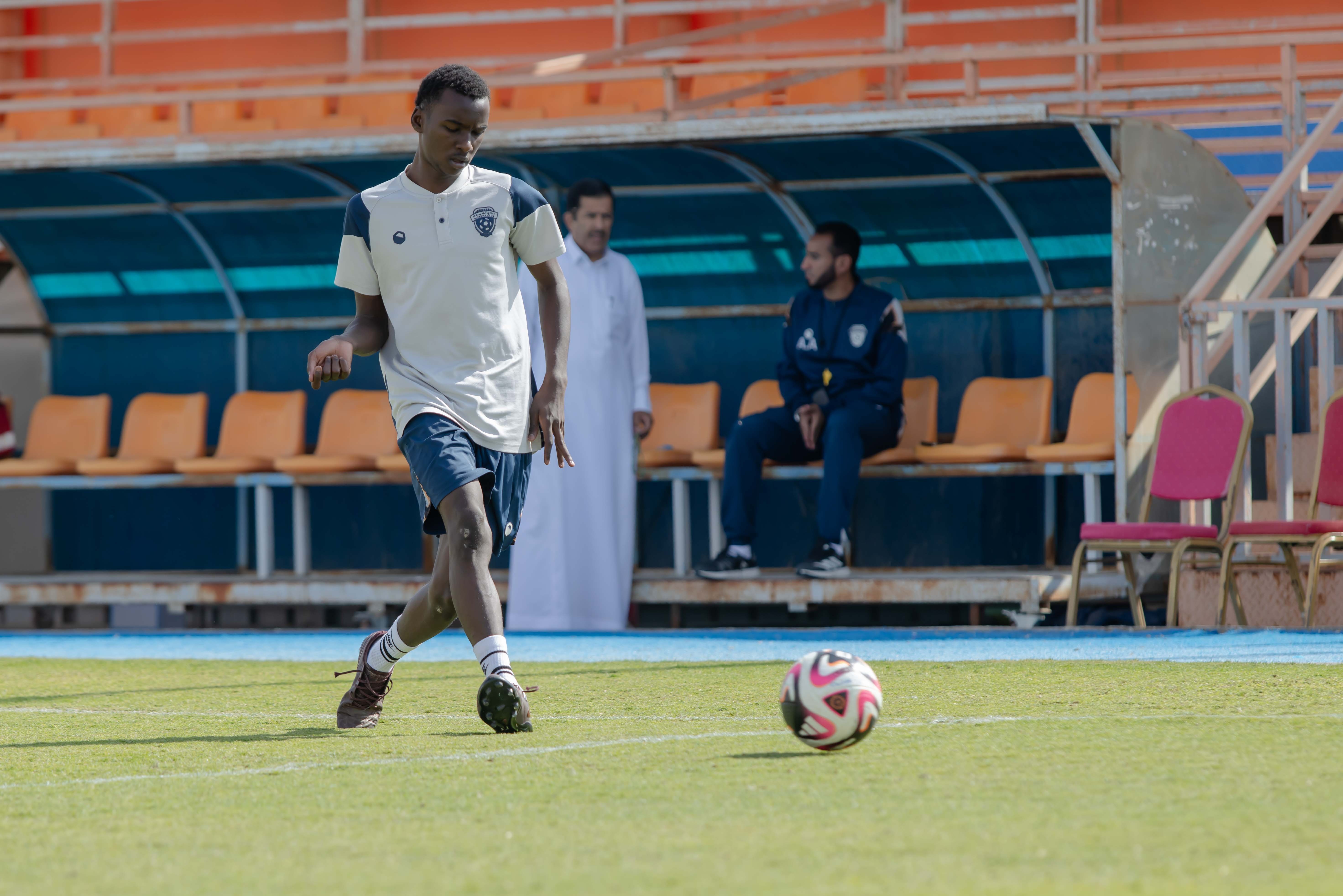 الفيحاء تحت 17 سنة يجري تمرينه الرئيس لمواجهة نظيره نادي الامجاد