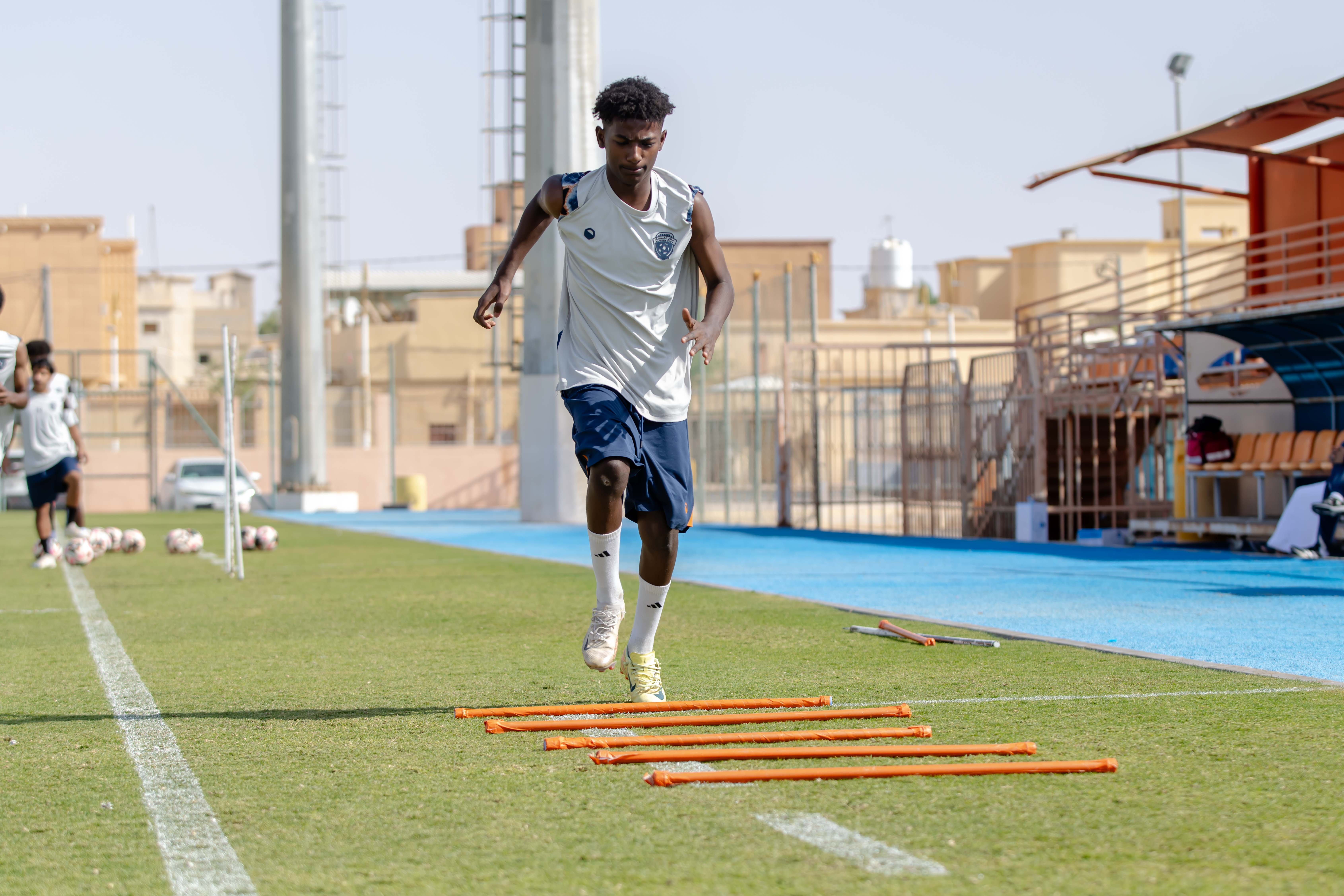 الفيحاء تحت 17 سنة يجري تمرينه الرئيس لمواجهة نظيره نادي الامجاد