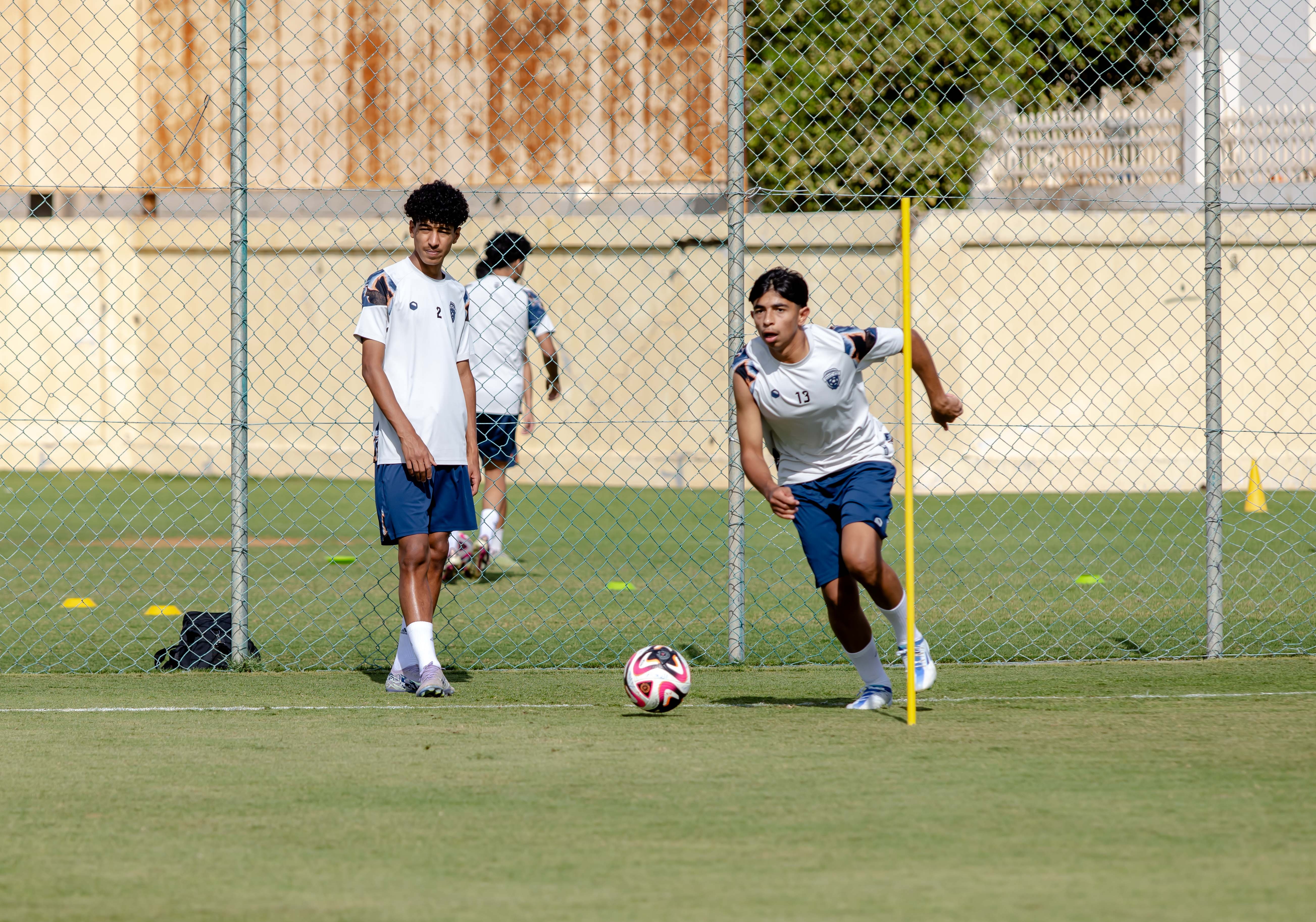 الفيحاء تحت 17 سنة يجري تمرينه الرئيس لمواجهة نظيره نادي الامجاد