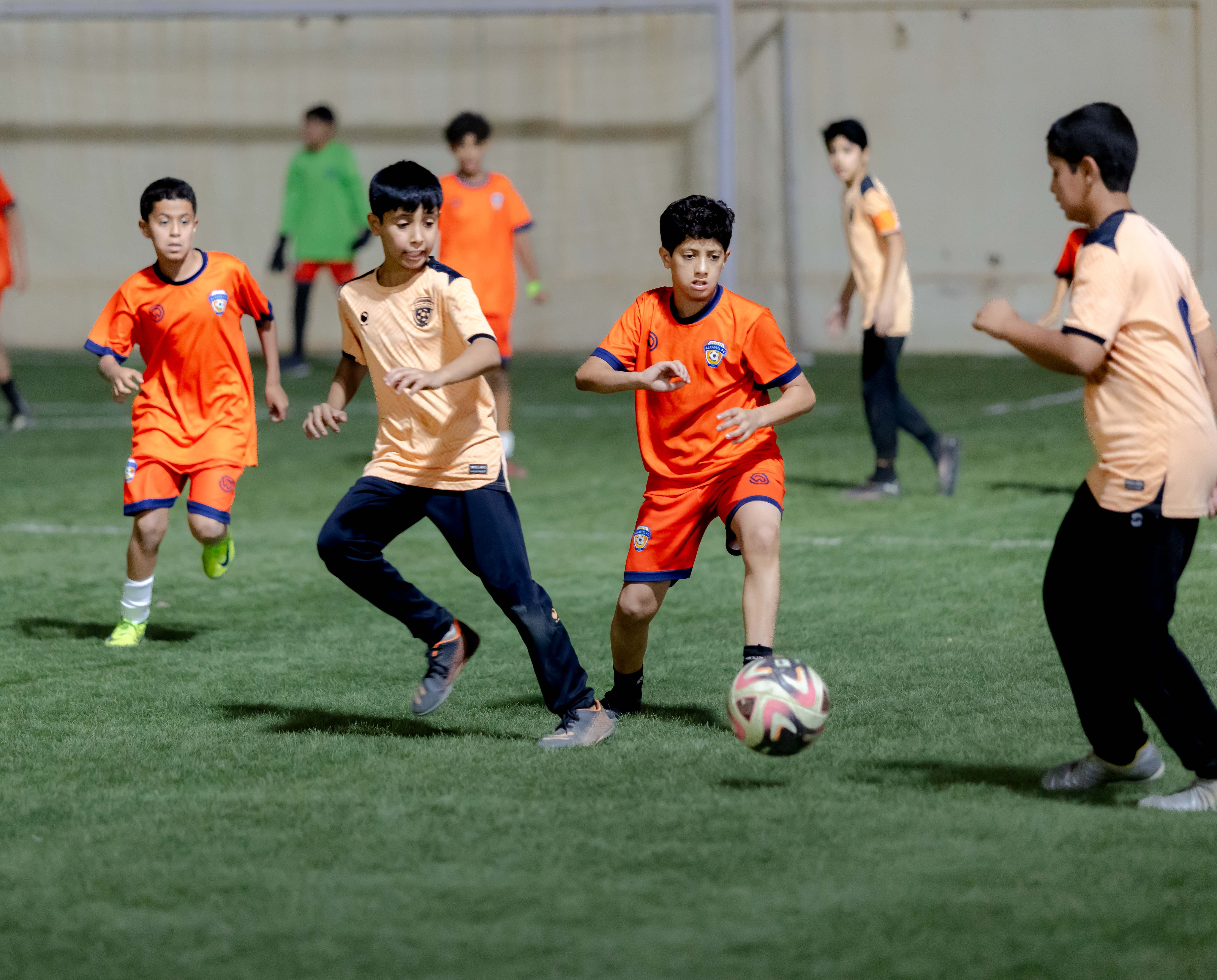 اكاديمية الفيحاء تقيم مناورة ودية