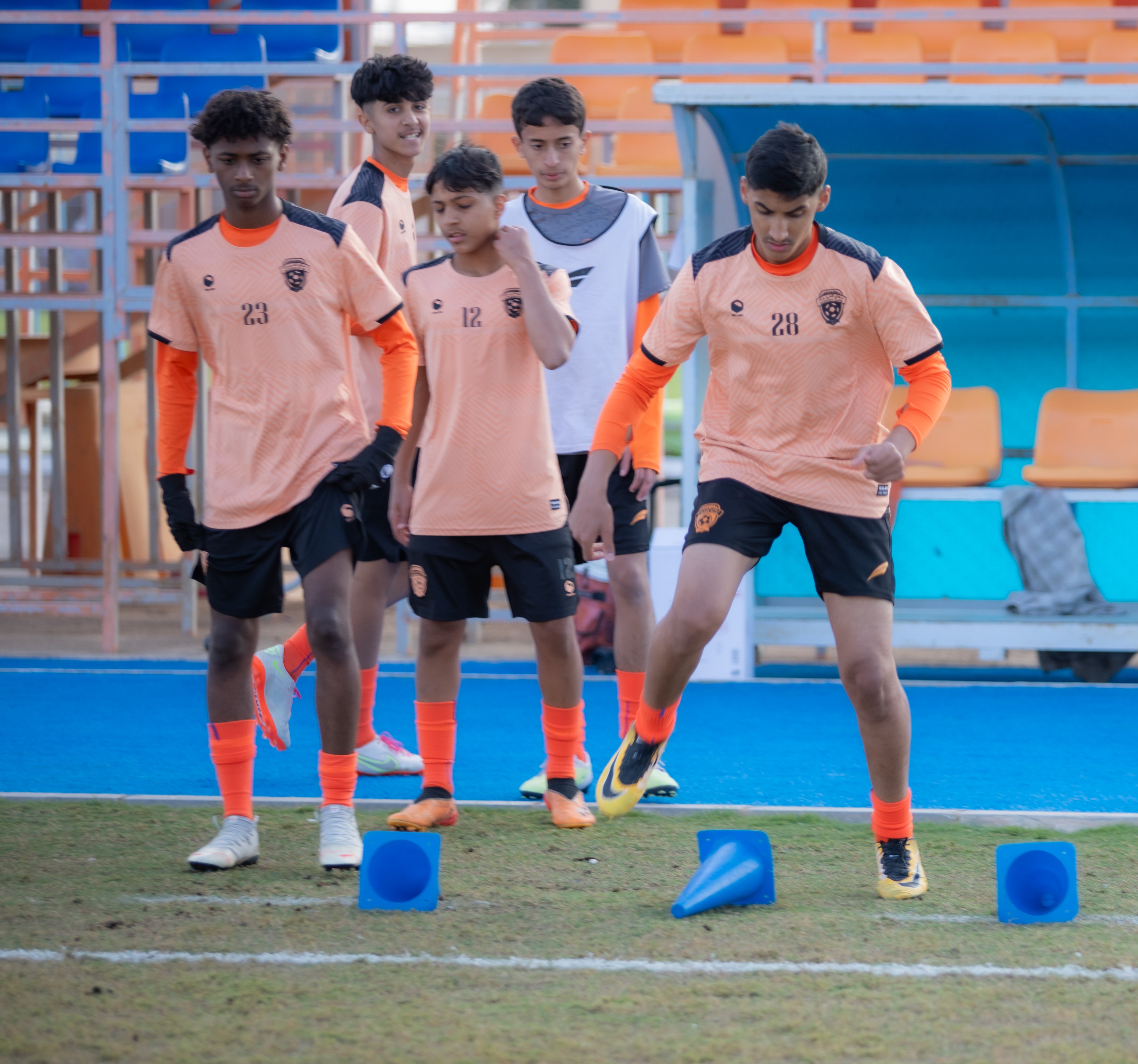 الفيحاء تحت 15 سنة يجري تمرينه الرئيس استعداداً لمباراة نظيره نادي أحد