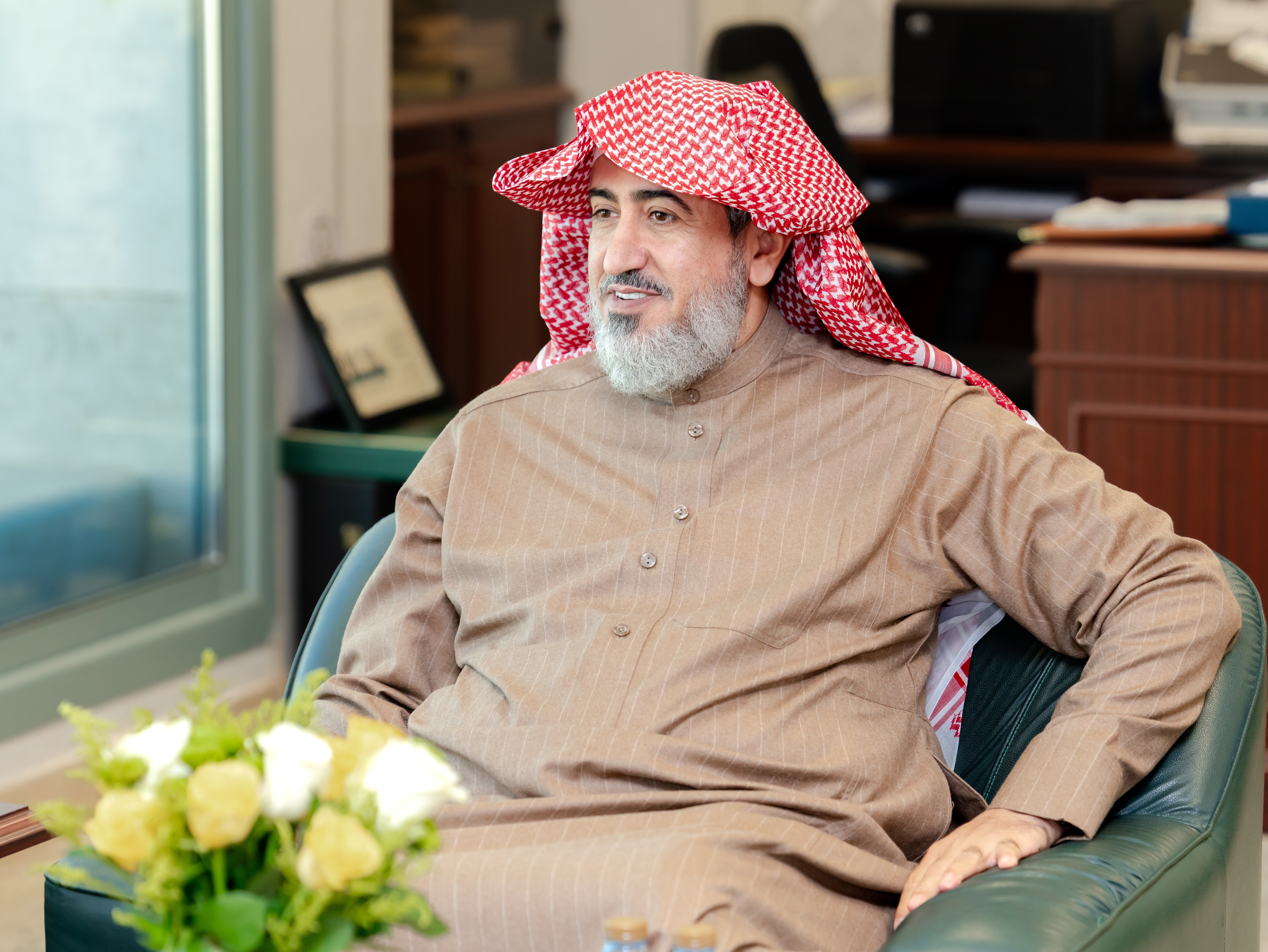 رئيس مجلس الإدارة الدكتور توفيق بن صالح المديهيم يزور وكيل جامعة المجمعة للتنمية والاستثمار الأستاذ الدكتور مسلّم بن محمد الدوسري .